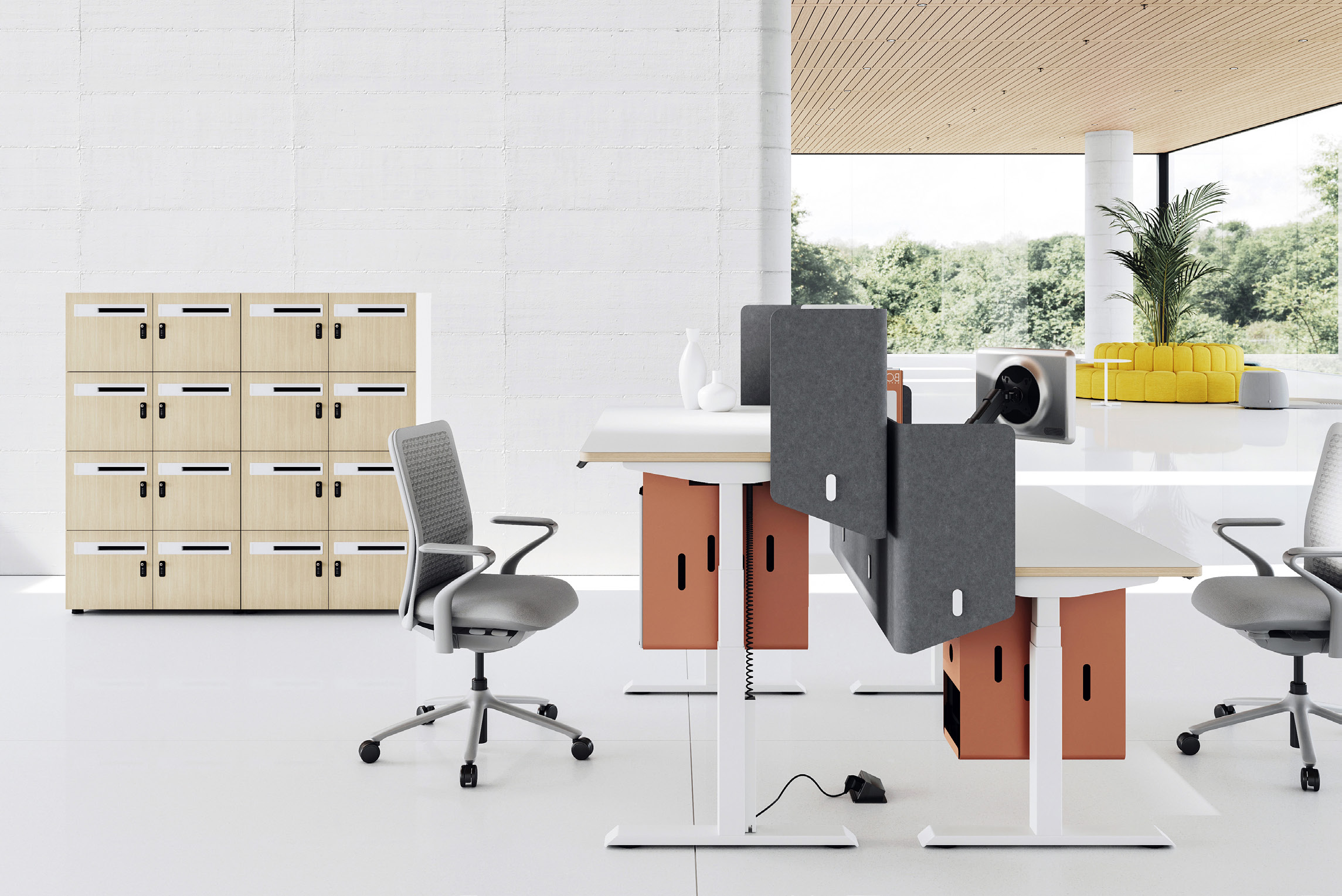 智能辦公新風(fēng)尚 電動升降辦公桌與班臺升降會議桌